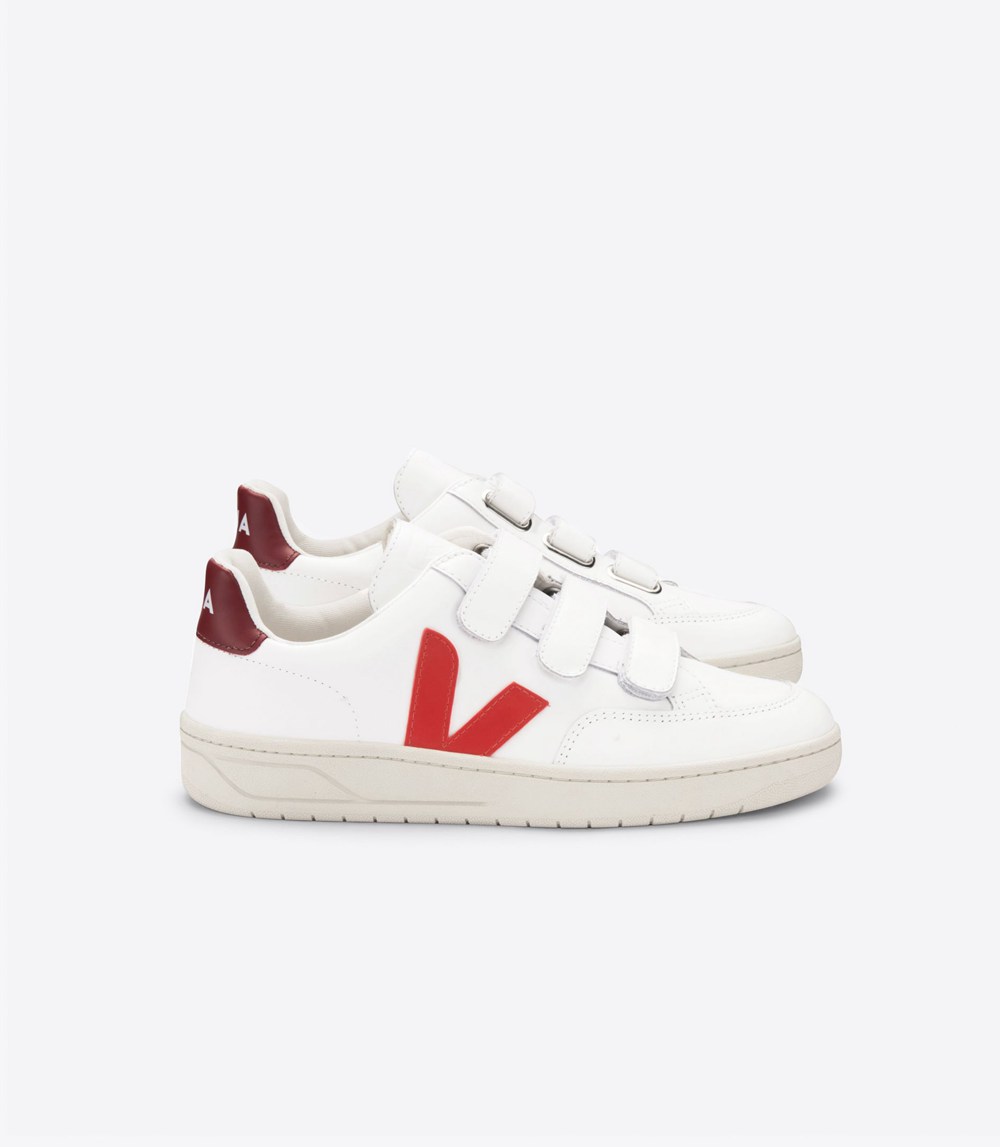 Veja Sneakers Dam - V-Lock Läder - Vita - 935417-AKO